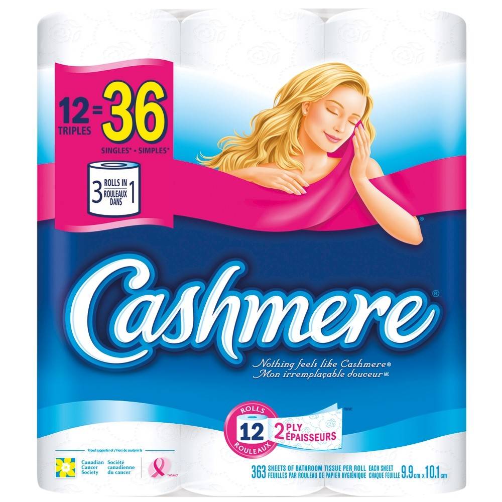 Cashmere Triple Roll 2-ply Bathroom Tissue