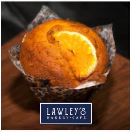 LAWLEY'S POPPY & ORANGE MUFFIN 1PC