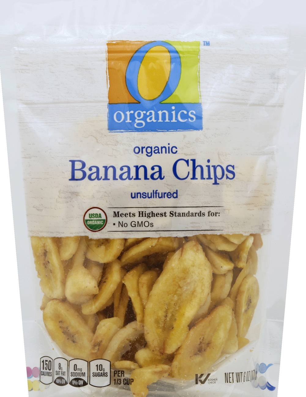 O Organics Organic Dried Banana Chips (6 oz)