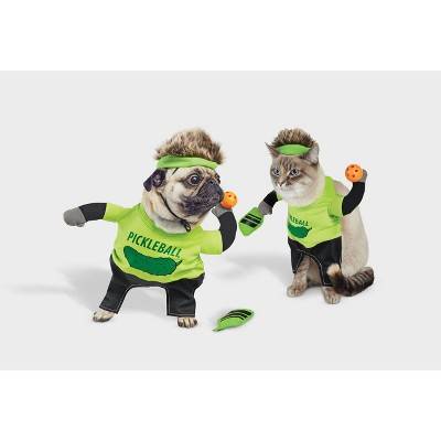 Halloween Pickleball with Toy Dog and Cat Frontal Costume with Paddle Toy - Hyde & EEK! Boutique™ XS