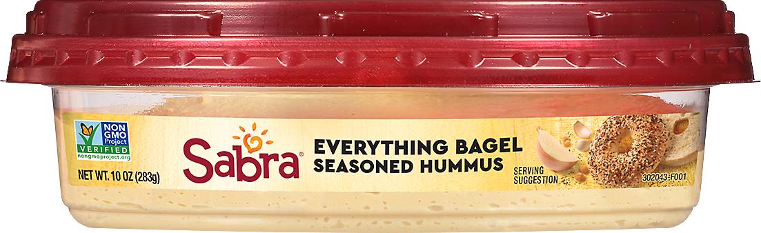 Sabra Everything Bagel Seasoned Hummus (10 oz)