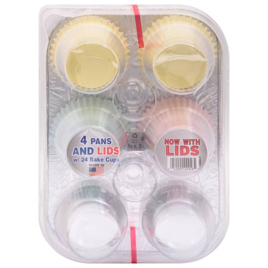 Handi-Foil Pans and Lids With Bake Cups (4 ct)