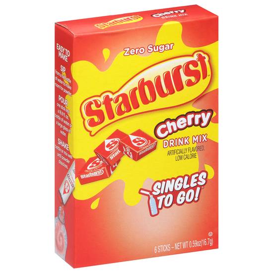 Starburst Zero Sugar Cherry Drink Mix (0.59 oz)