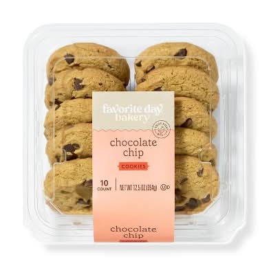 Favorite Day Enjoy Every Bite Cookies, Chocolate Chip (12.5 oz, 10 ct)