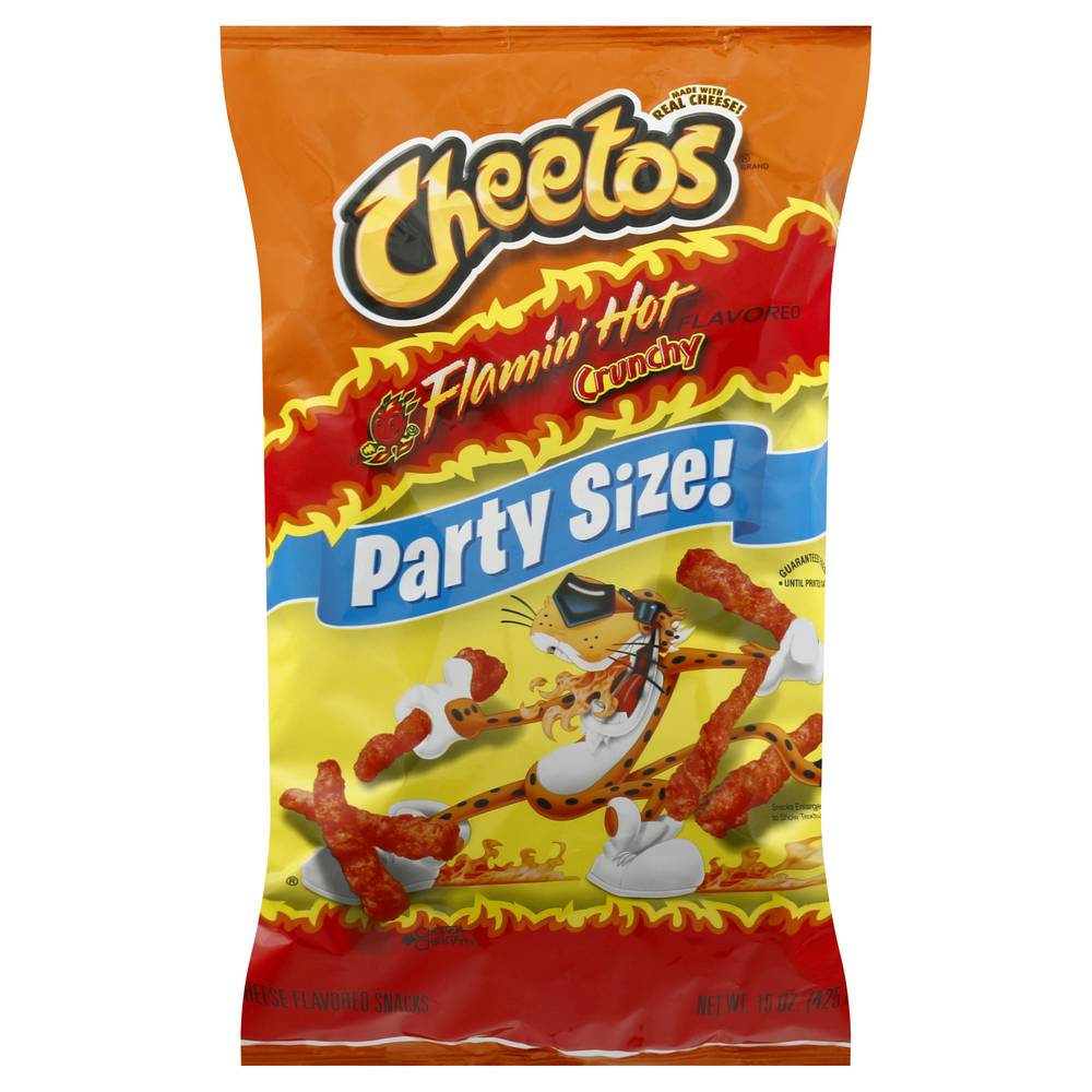 Cheetos Crunchy Snacks Party Size, Flamin' Hot-Cheese (15 oz)