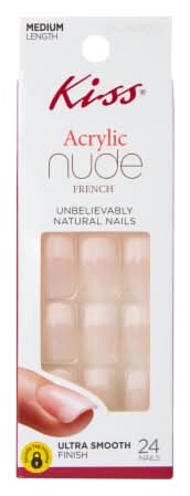 Kiss® Acrylic Nude Press-On Nails Off White