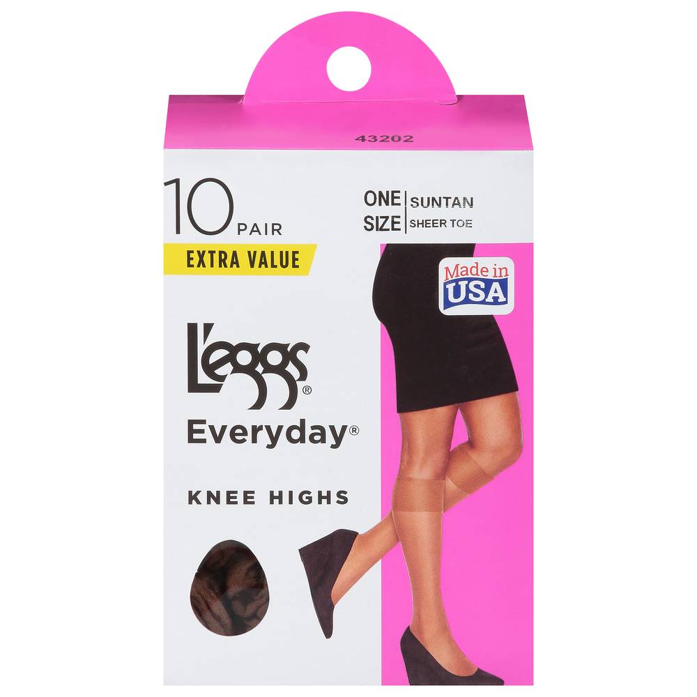 L'eggs Everyday Suntan Knee Highs