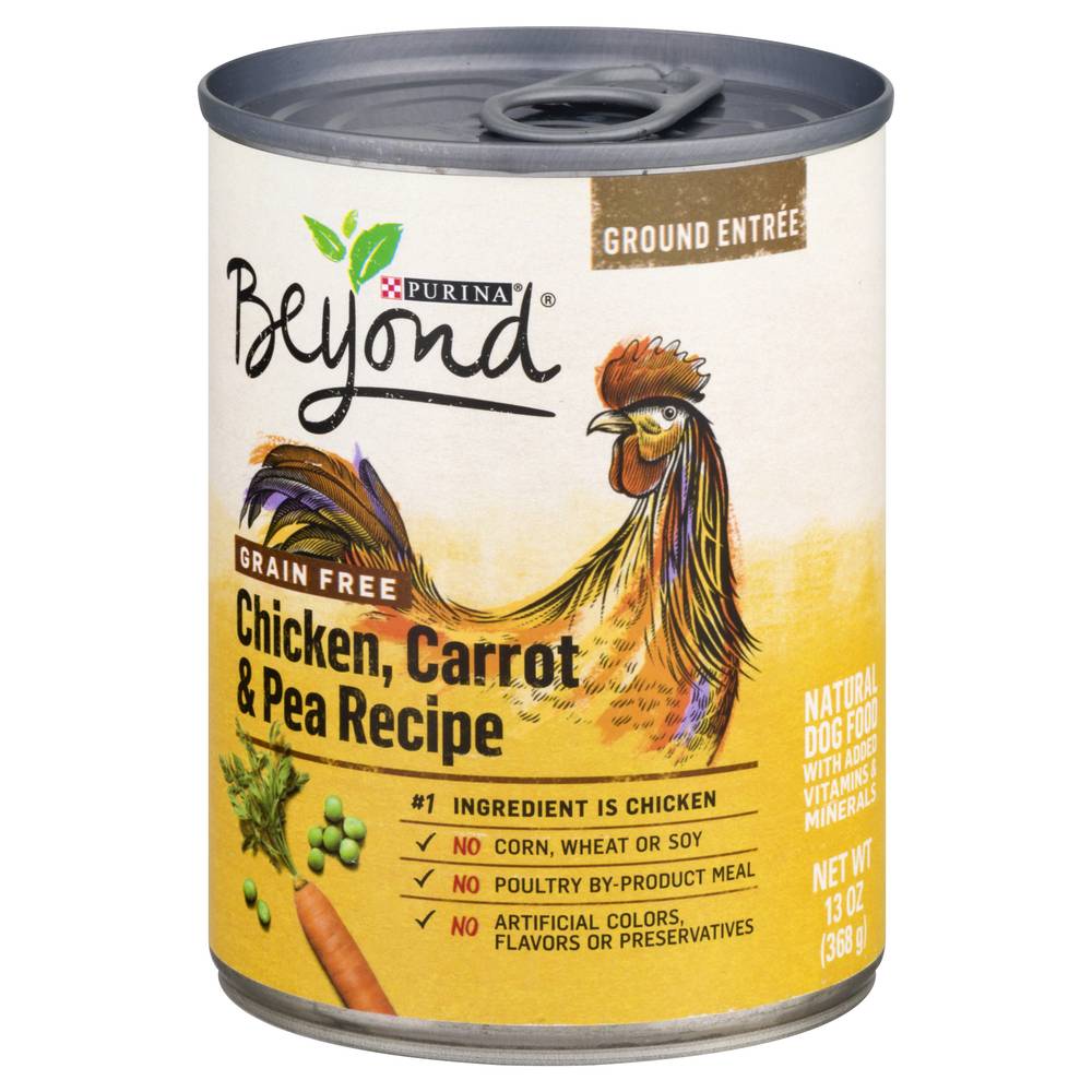 Beyond Purina Chicken Carrot & Pea Recipe Ground Entree Dog Food