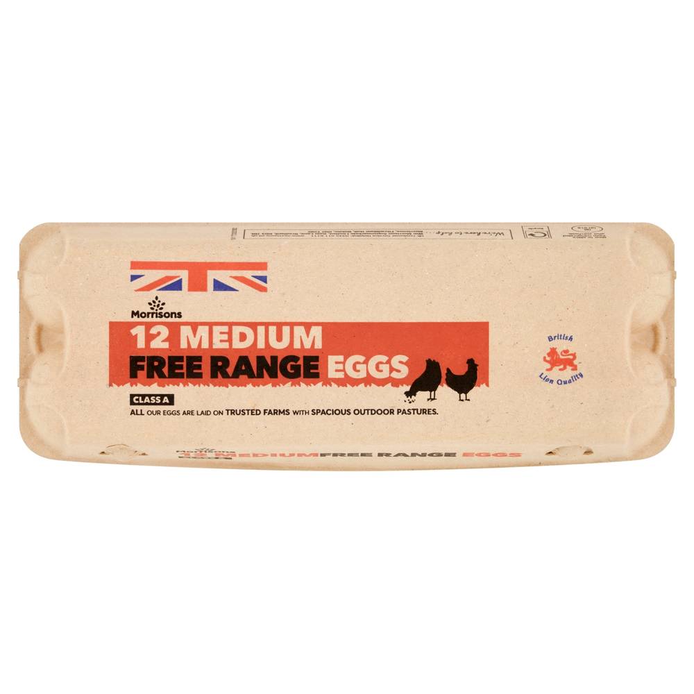 Morrisons Medium Free Range Eggs (12 ct)