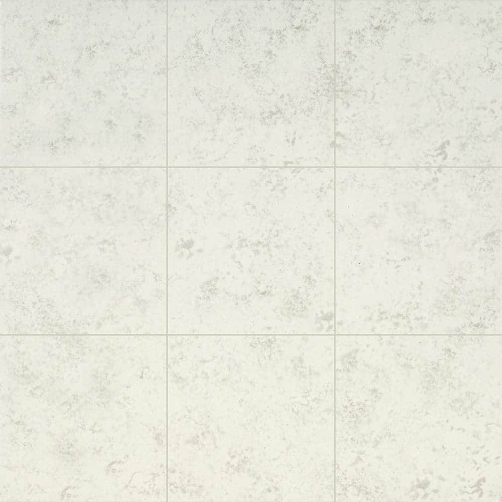 Trafficmaster Baja White 12 In. X 12 In. Matte Ceramic Floor And Wall Tile (15 Sq. Ft./Case)