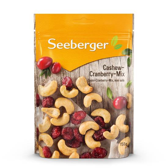 Seeberger - Fruits secs cranberry noix de cajou non salé