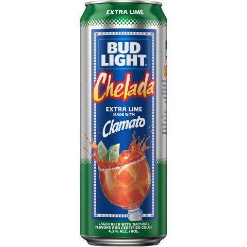 Bud Light Chelada with Extra Lime 25oz