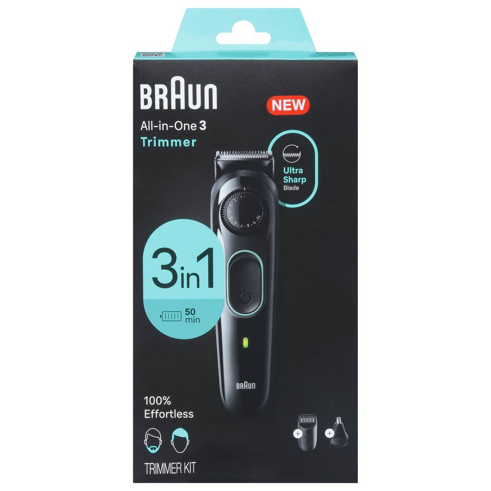 Braun 3 In 1 Ultra Sharp Blade Trimmer Kit