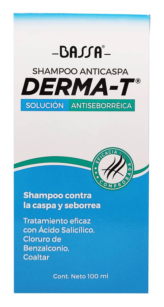 DERMA T SHAMPOO ANTI-CASPA/SEB FCO*100ML
