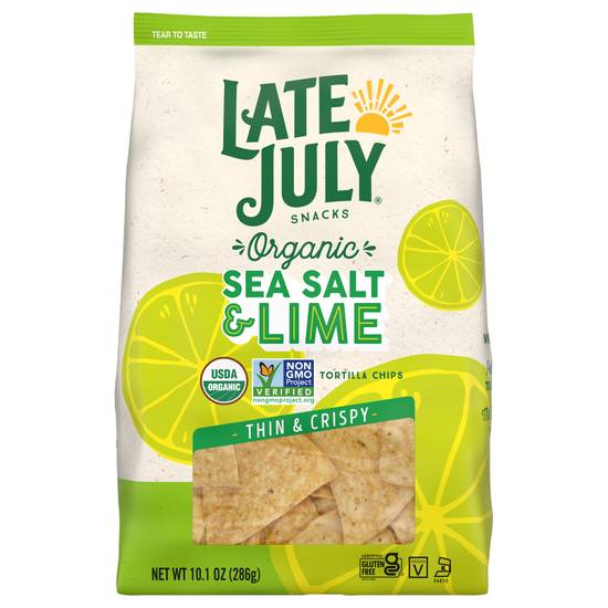 Late July Organic Sea Salt & Lime Tortilla Chips (10.1 oz)