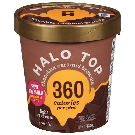 Halo Top Chocolate Caramel Brownie Ice Cream (1 pint)