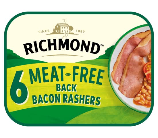Richmond Seasoned Meat-Free Back Bacon Rashers (120g)