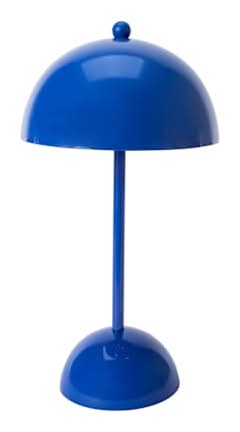 Colored Mushroom Touch Lamp Blue