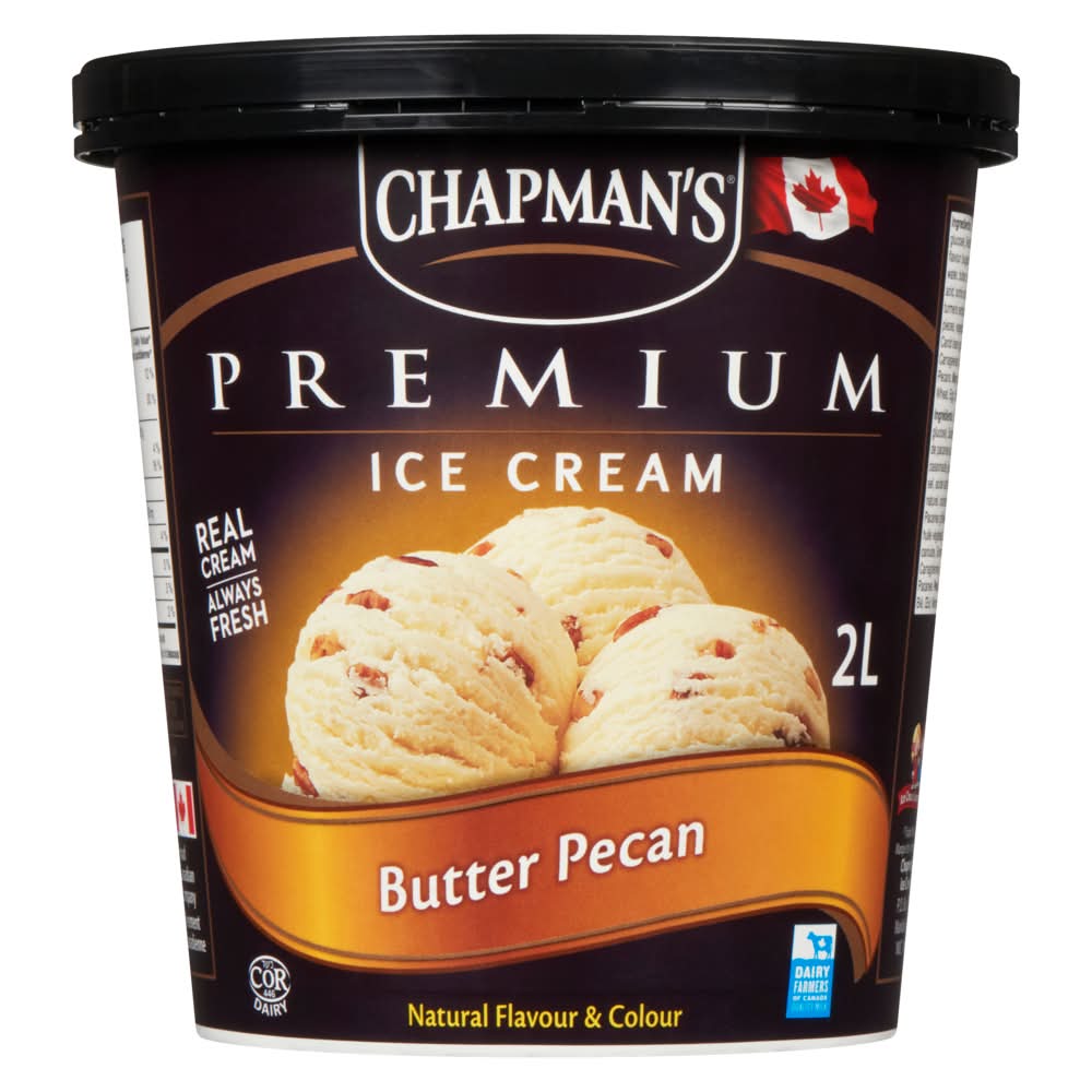 Chapman's Premium Ice Cream, Butter Pecan (2 L)
