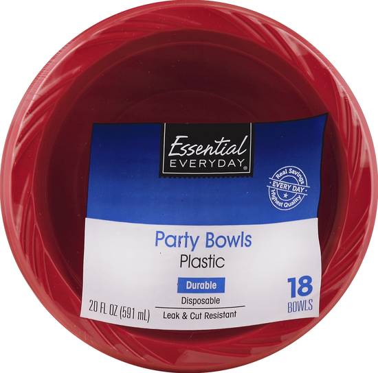 Essential Everyday Plastic Party Bowls