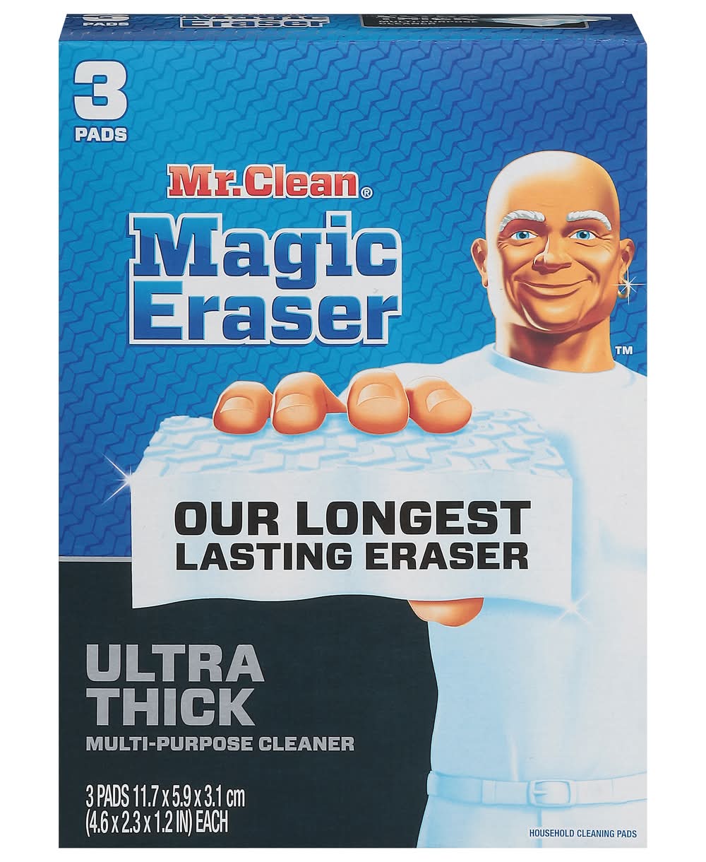 Mr. Clean Magic Eraser Household Cleaning Pads, 4.6x2.3x1.2 in (3 ct)