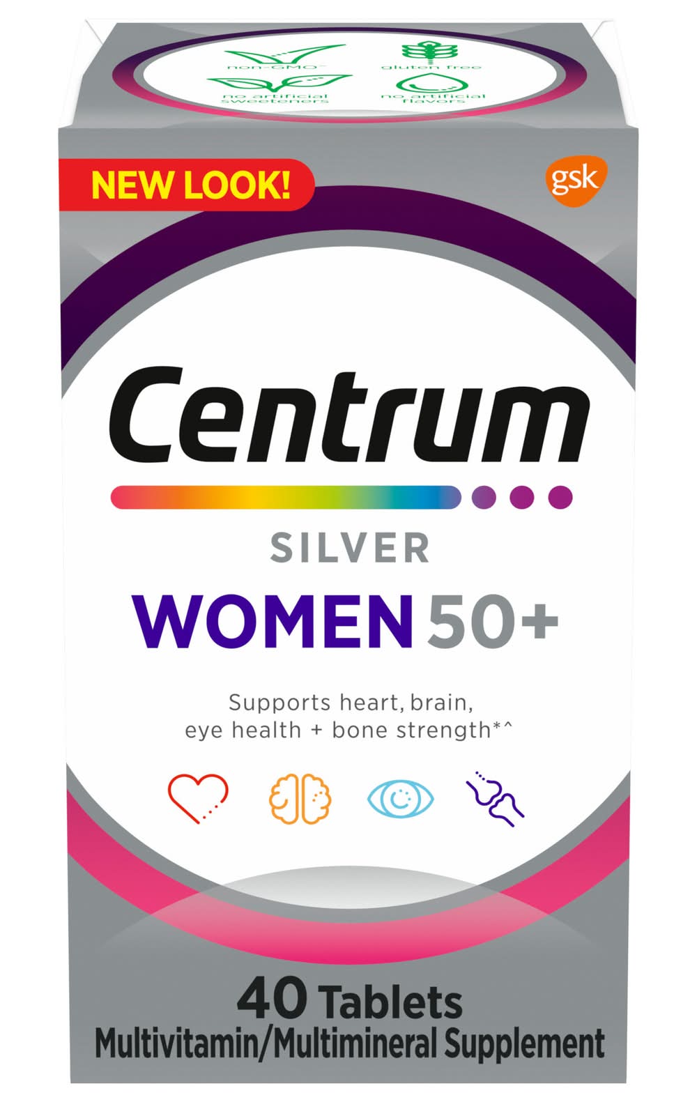 Centrum Silver Multivitamin Supplement With Vitamins Tablets, Women (40 ct)