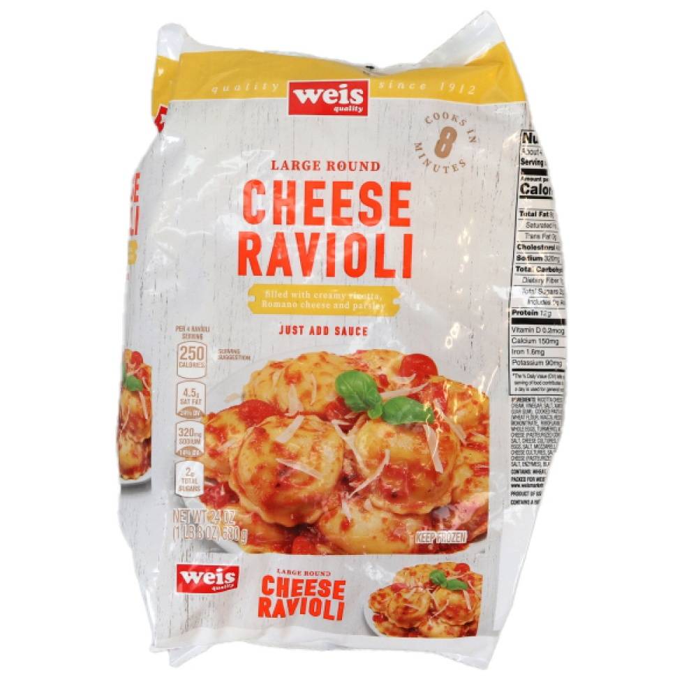 Weis Large Round Cheese Ravioli (24 oz)