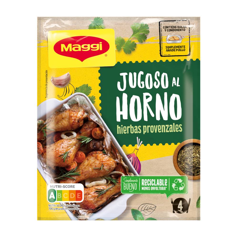 Jugoso Maggi Al Horno Hierbas Provenzales 34Gr