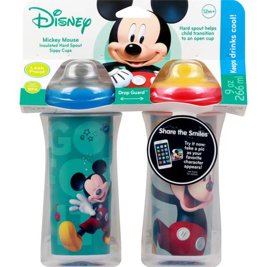 Disney Mickey Mouse 9 oz Sippy Cups 12 M+