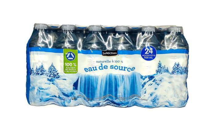 Selection · Natural spring water (24 x 500 mL)