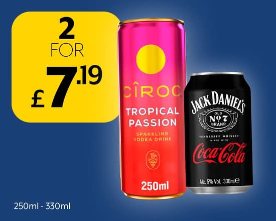 Any 2 Ready To Drink for £7.19