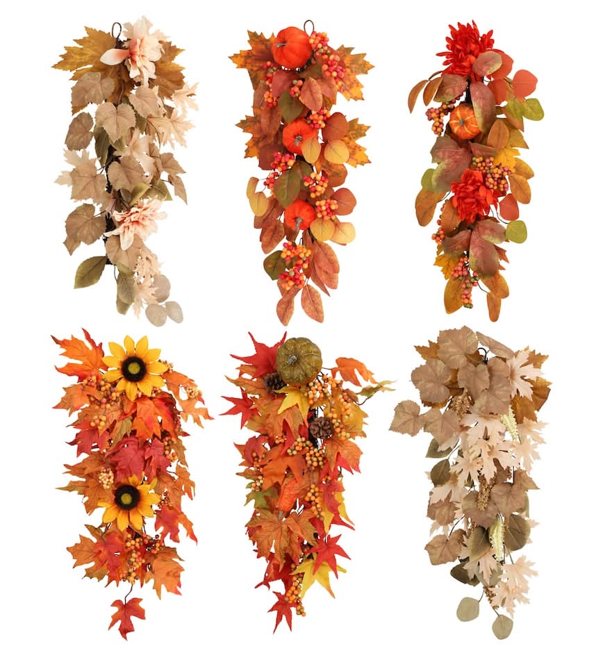 Seasonal Collection Assorted Styles Fall Themed Door Swag Decor