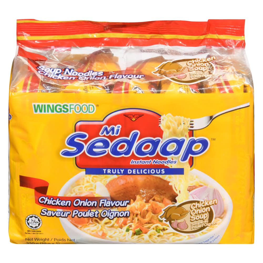 Mi Sedaap Instant Noodles, Chicken Onion (350 g, 5 ct)