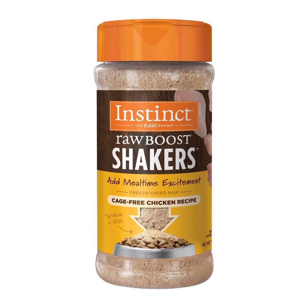 Instinct RawBoost Shakers Dog Food Topper - Freeze Dried Raw, Grain Free, 5.5 OZ (Flavor: Chicken, Size: 5.5 Oz)