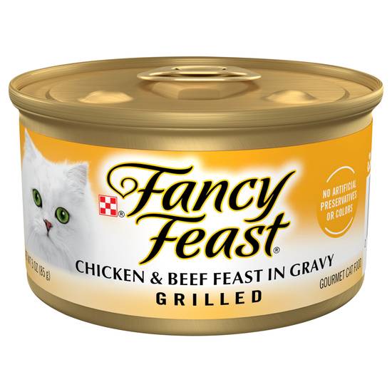Fancy Feast Grilled Chicken & Beef in Gravy Wet Cat Food