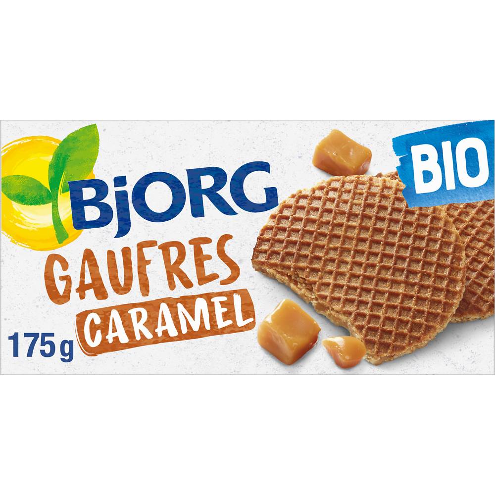 Bjorg - Gaufres fourrées au caramel bio