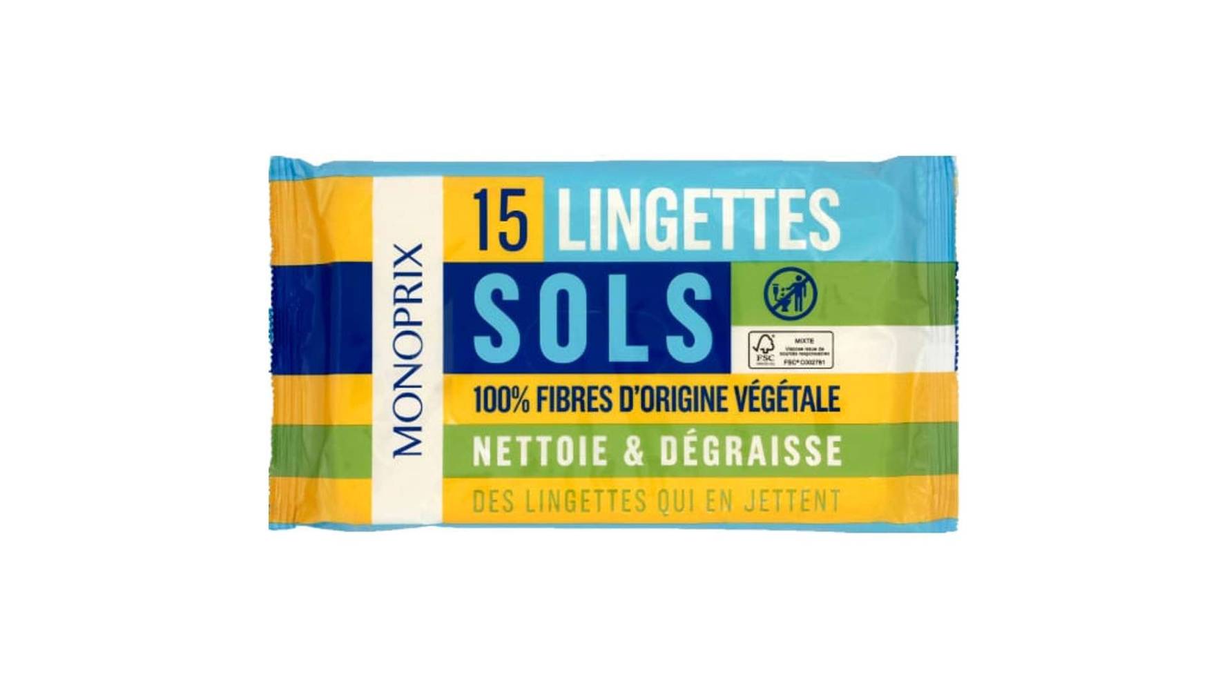 Monoprix - Lingettes sols pour tous types de balais (15)