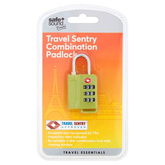 Safe + Sound Travel Sentry Combination Padlock