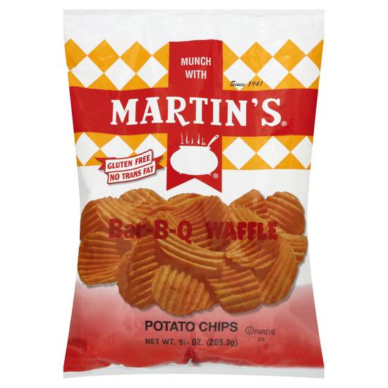 Martins Bar-B-Q Waffle Potato Chips 9.5 oz