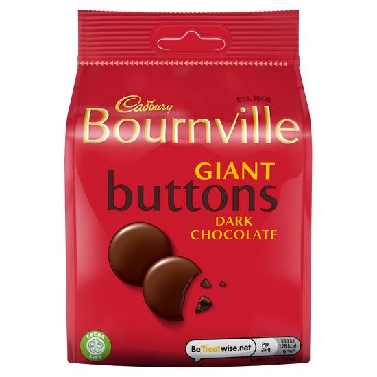 Cadbury Bournville Giant Buttons   (110g)