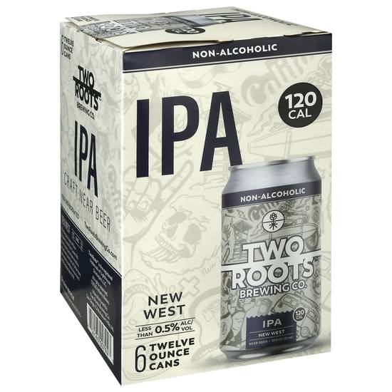 Two Roots New West Non-Alcoholic Domestic Ipa Beer (6ct, 12 fl oz)