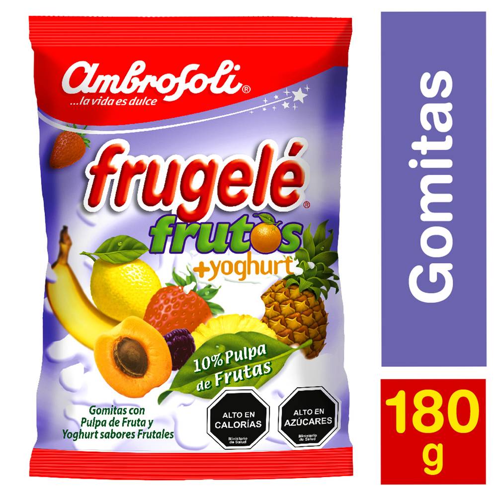 Ambrosoli gomitas frugelé frutos con yogur (bolsa 180 g)