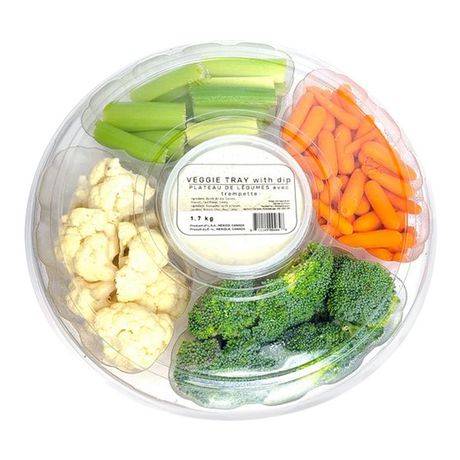 Large Veggie Tray With Dip
