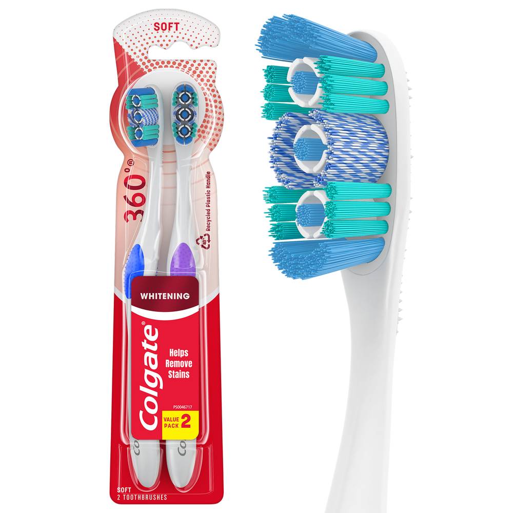 Colgate 360 Optic Value pack White Soft Toothbrush