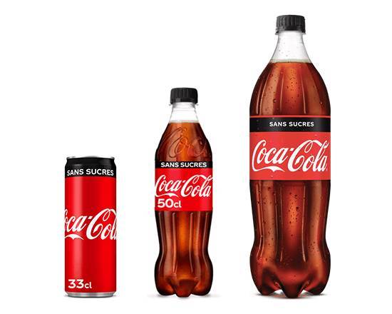 Coca-Cola sans sucres (Taille au choix)