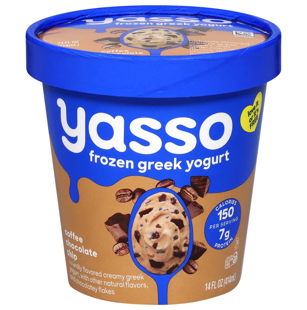 Yasso Frozen Greek Yogurt, Coffee Chocolate Chip (14 fl oz)
