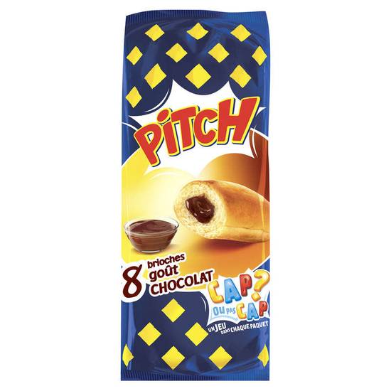 Pitch brioches fourrées goût chocolat x8 gouter enfant 310 g