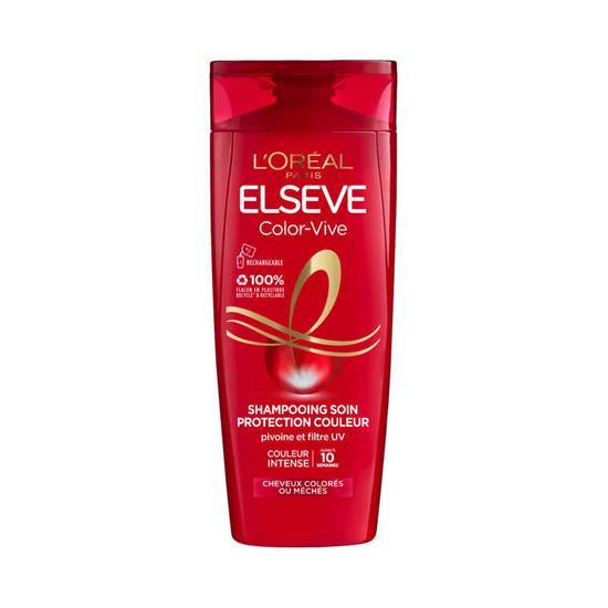 Elseve Shampooing soin -Color vive - Cheveux colorés ou mèches 290ml