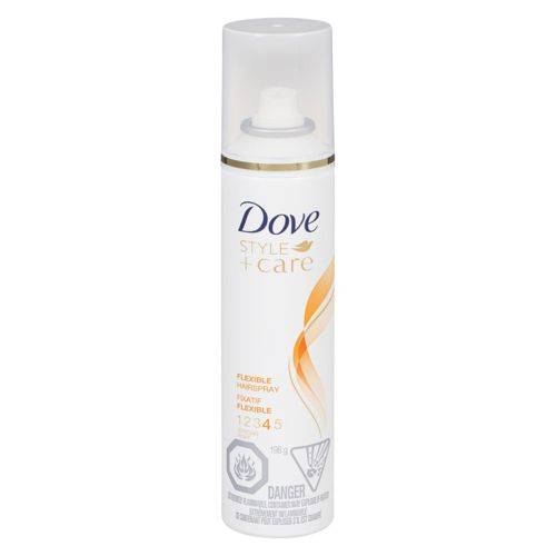 Dove tenue flexible - style care aerosol hairspray, flexible hold (198 g)
