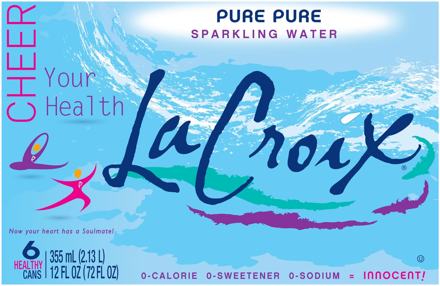 La Croix Cheer Pure Sparkling Water (6 x 12 fl oz)